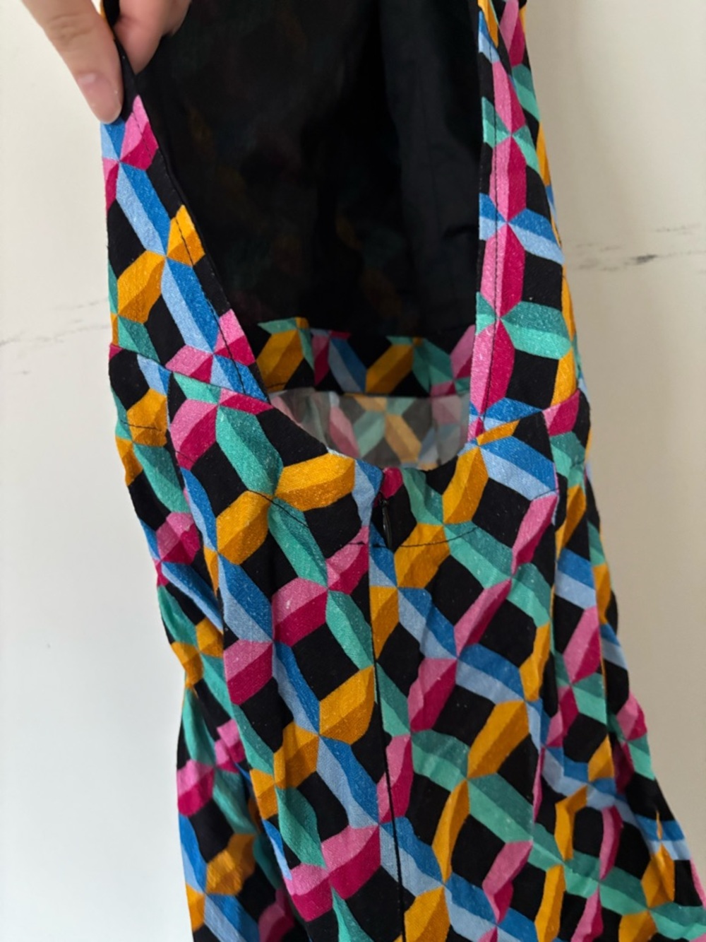 Fashion Brand Company Cinch Tie Halter Dress, Screensaver Print - Picture 6 of 8